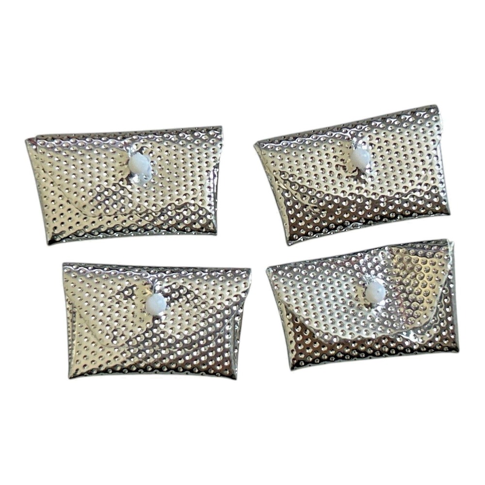 Barbie Doll Silver Dimple Clutch Purse Pocketbook Accessories Vintage‎ 1960s
